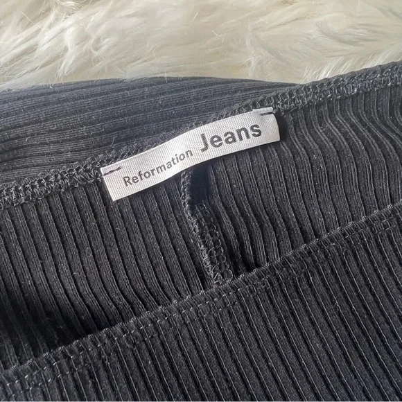 Reformation Gaia Black Bodysuit Long Sleeve Size Large - Picture 6 of 8